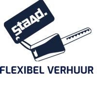 Icoon Flexibel Verhuur Blauw Tekst